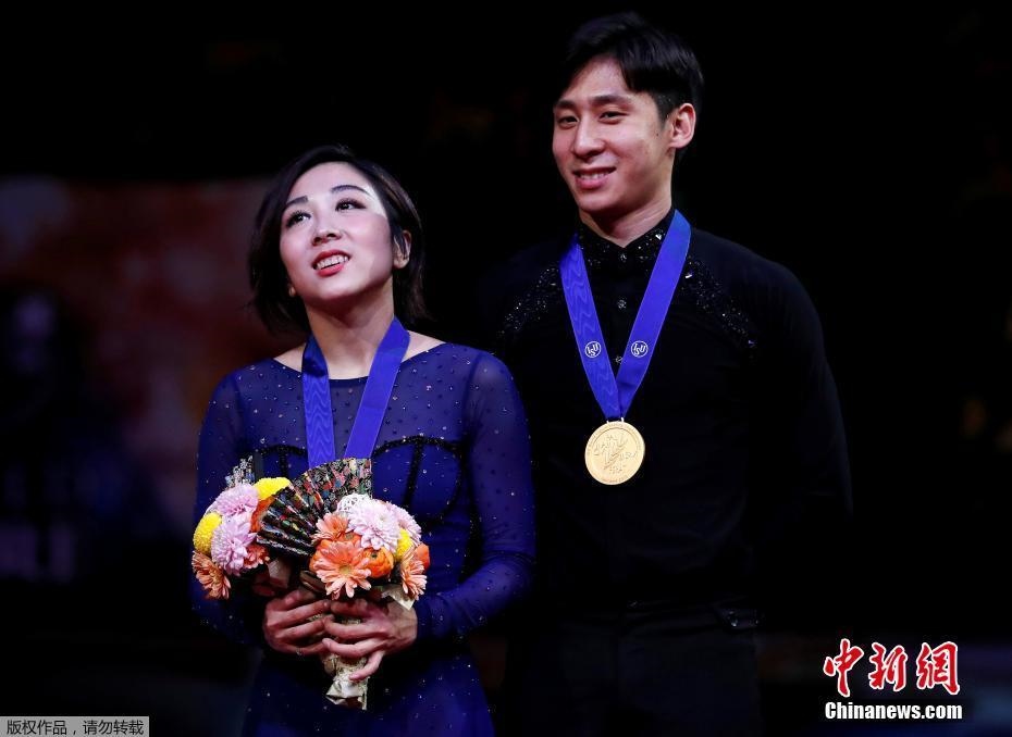 資料圖：隋文靜/韓聰奪冠。