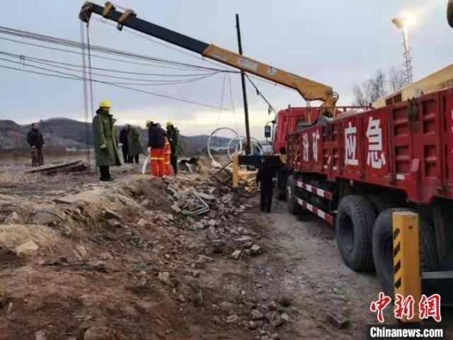 救援現(xiàn)場(chǎng)。 現(xiàn)場(chǎng)工作人員 供圖