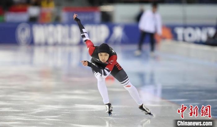 高亭宇在比賽中。圖片來(lái)源：黑龍江省體育局。