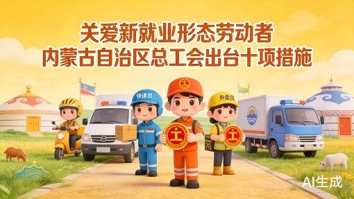 關(guān)愛新就業(yè)形態(tài)勞動者 內(nèi)蒙古自治區(qū)總工會出臺十項(xiàng)措施