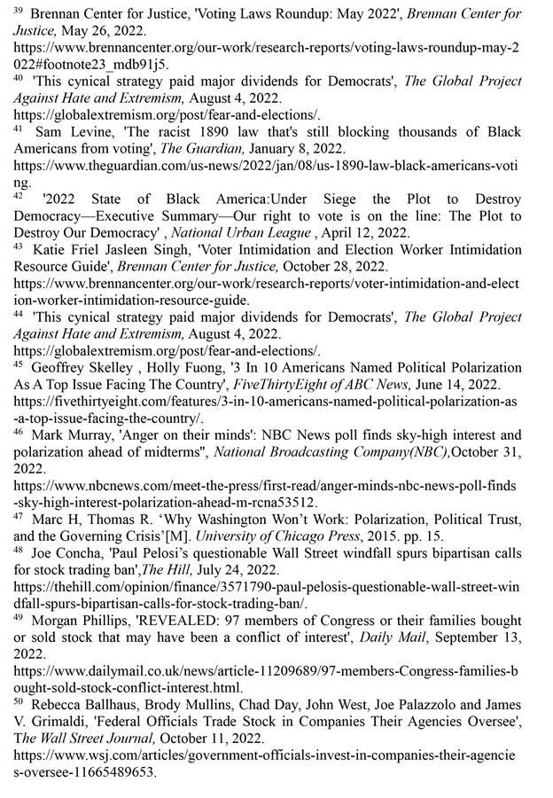 （圖表）［2022年美國(guó)侵犯人權(quán)報(bào)告］《2022年美國(guó)侵犯人權(quán)報(bào)告》注釋?zhuān)?）