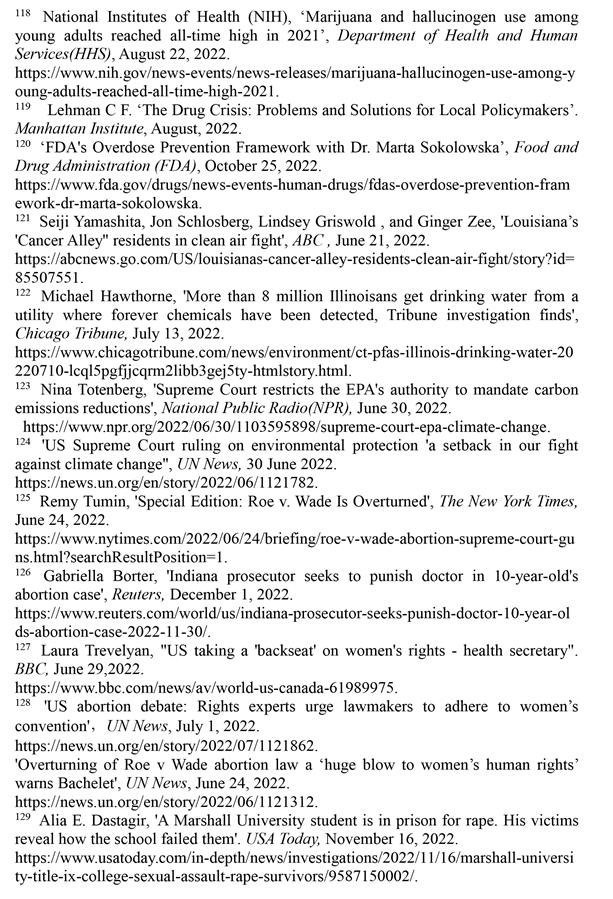 （圖表）［2022年美國(guó)侵犯人權(quán)報(bào)告］《2022年美國(guó)侵犯人權(quán)報(bào)告》注釋?zhuān)?0）