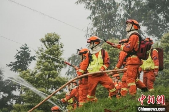 演練現(xiàn)場(chǎng)。瀘州消防供圖