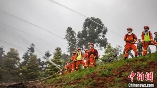演練現(xiàn)場(chǎng)。瀘州消防供圖