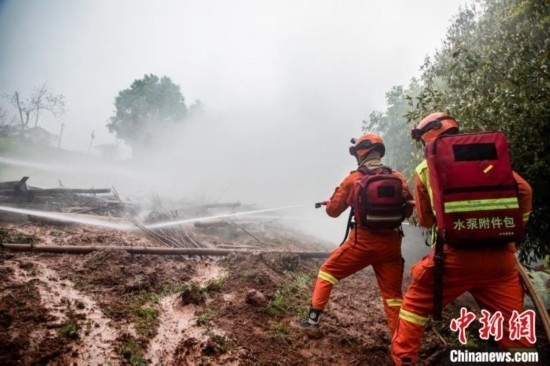 演練現(xiàn)場(chǎng)。瀘州消防供圖