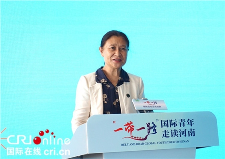 中國(guó)人民對(duì)外友好協(xié)會(huì)二級(jí)巡視員李冬梅致辭。賈親親 攝