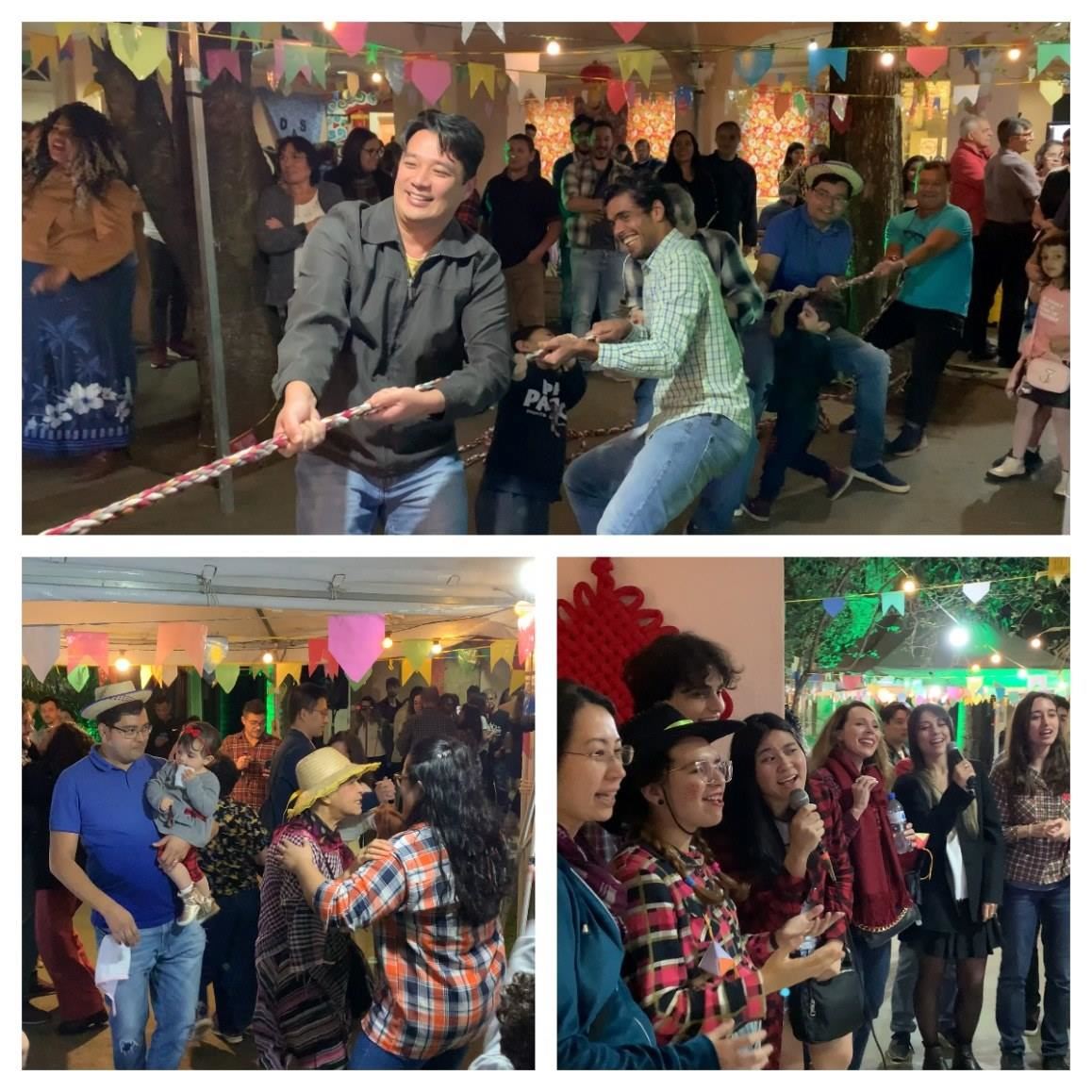 參與者在活動中體驗巴西豐收節(jié)文化元素。（圣保羅州立大學(xué)孔子學(xué)院供圖）