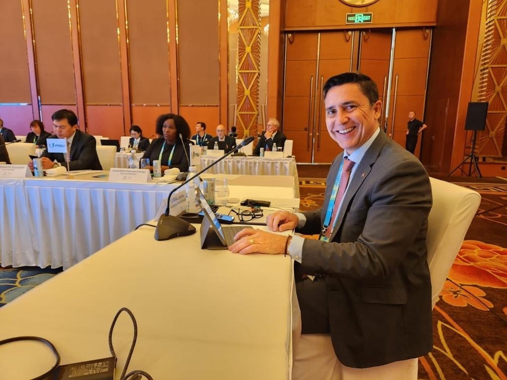 巴西大學(xué)生體育聯(lián)合會(huì)主席盧西亞諾·卡布拉爾（受訪者供圖）