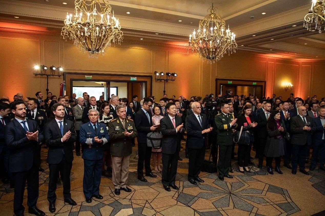 招待會(huì)現(xiàn)場(chǎng)氣氛熱烈友好。中國(guó)駐阿根廷大使館供圖