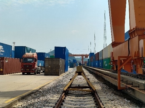 廣州東部公鐵聯(lián)運樞紐（增城西站）。人民網(wǎng) 王雅蝶攝