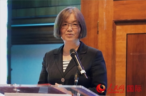 薛伶致辭。人民網(wǎng) 郭錦標(biāo)攝