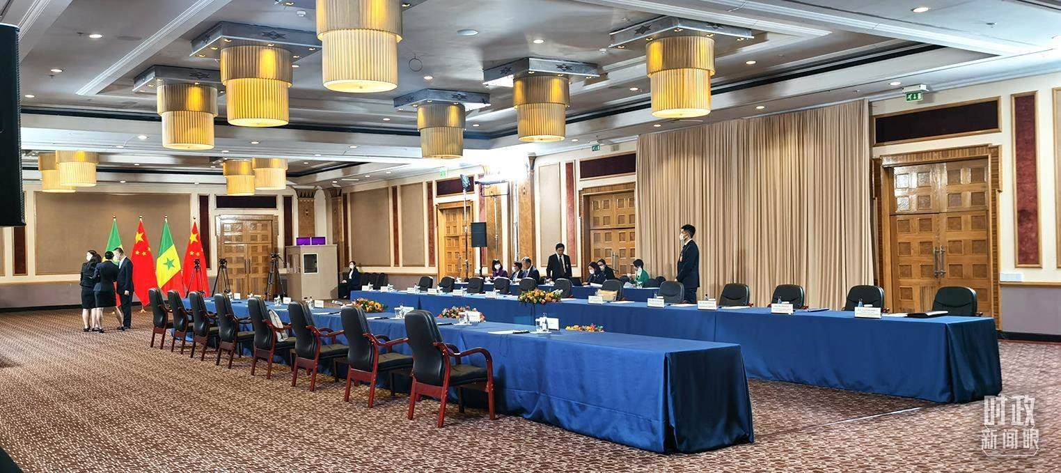 △23日下午，4場(chǎng)會(huì)見(jiàn)在這里舉行。（總臺(tái)央視記者郭鴻拍攝）