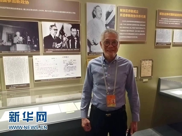 印尼廣東社團(tuán)聯(lián)合總會總主席張錦泉。新華網(wǎng)記者 侯強(qiáng) 攝