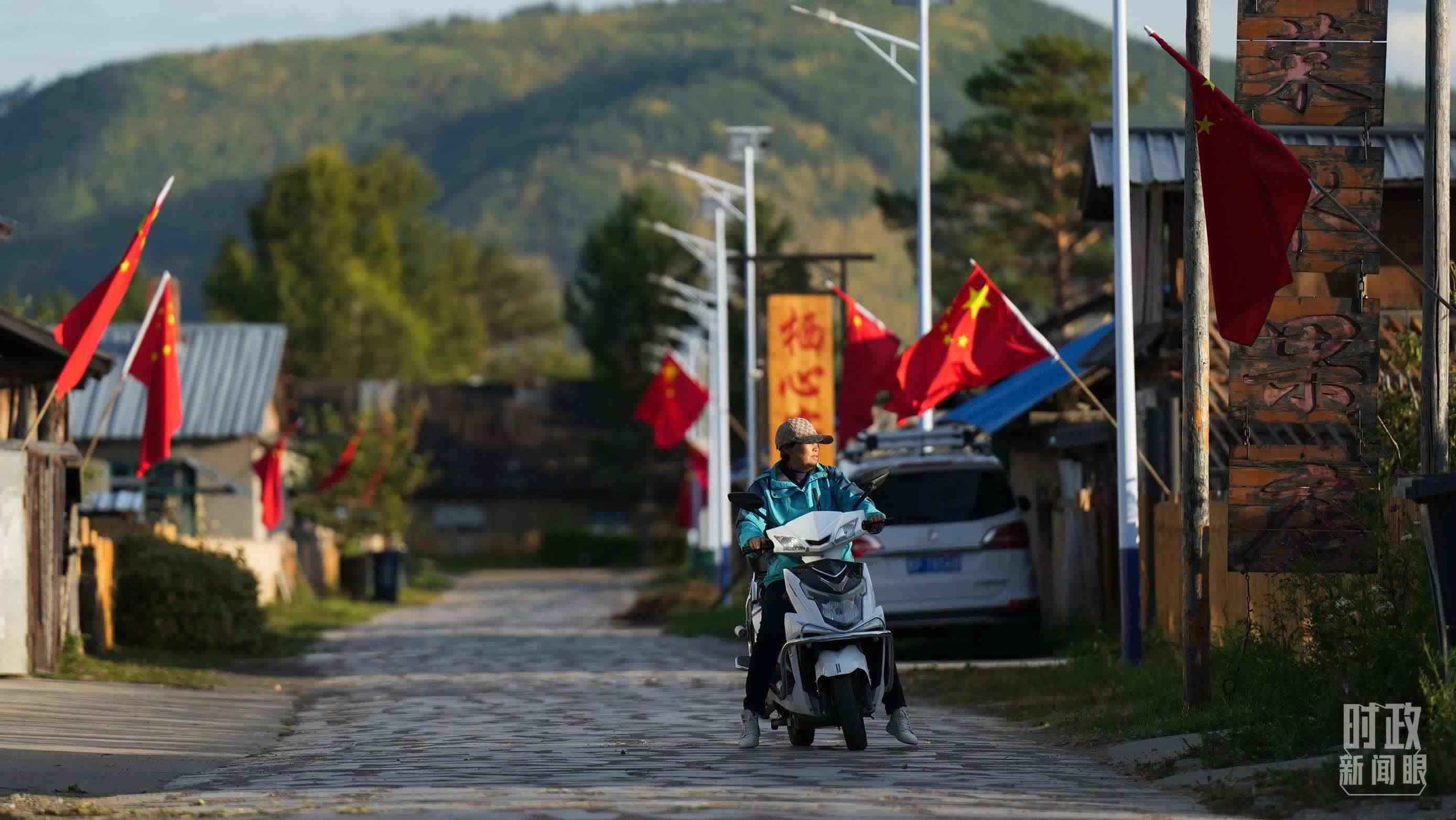 △北極村里民宿眾多。（總臺(tái)國廣記者李晉拍攝）