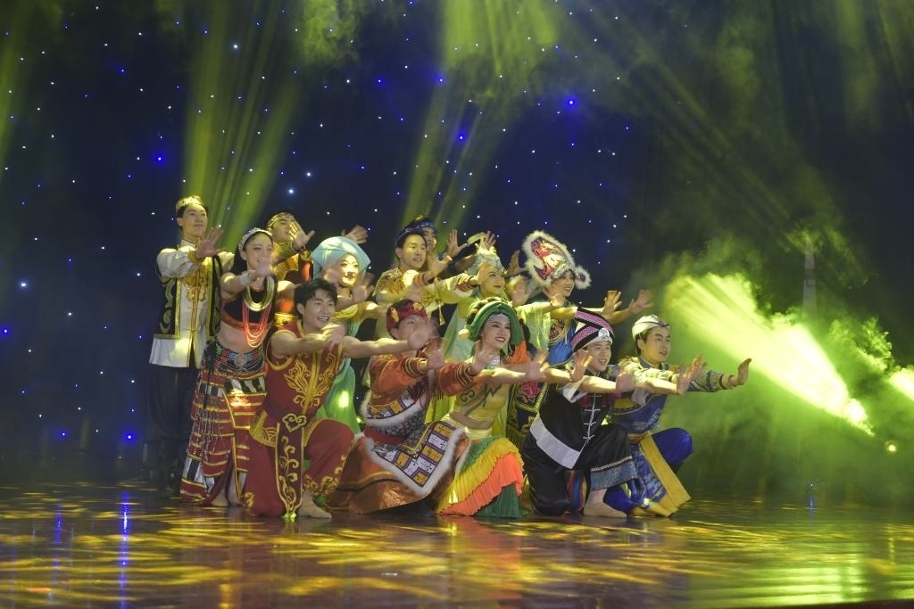 5月27日，演員在柬埔寨金邊真臘歌劇院演出。