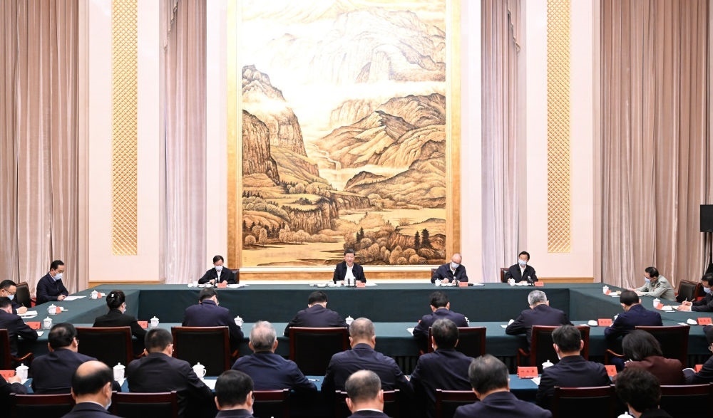  2023年5月17日上午，習近平在西安聽取陜西省委和省政府工作匯報并發(fā)表重要講話。