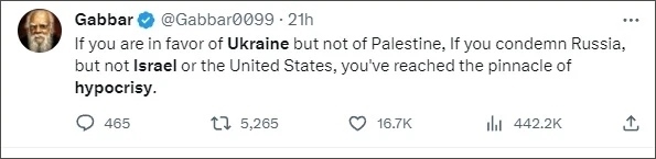 巴以爆發(fā)新沖突后，他再指西方“雙標”