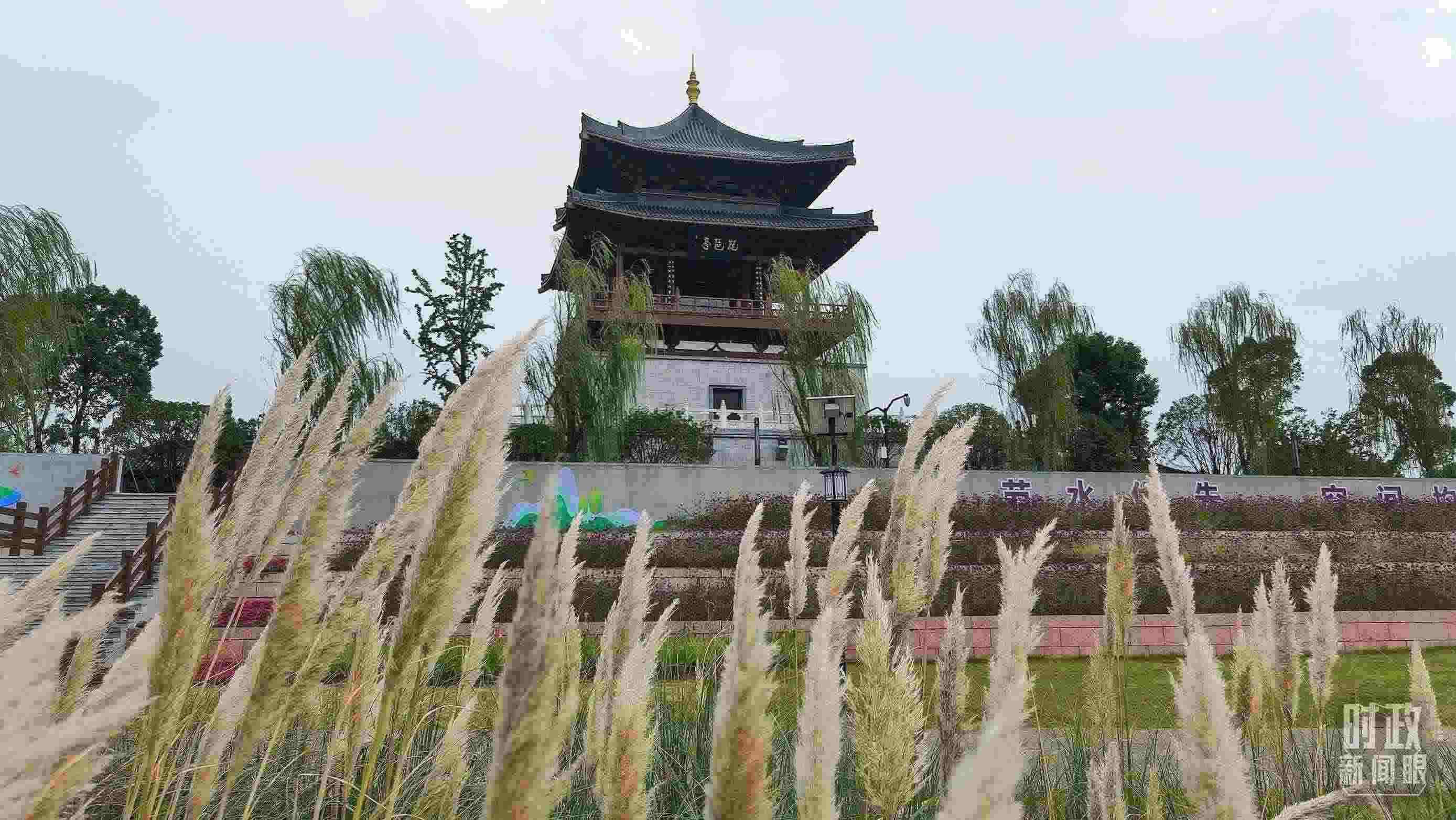 △長(zhǎng)江國(guó)家文化公園九江城區(qū)段。（總臺(tái)央視記者程鋮拍攝）