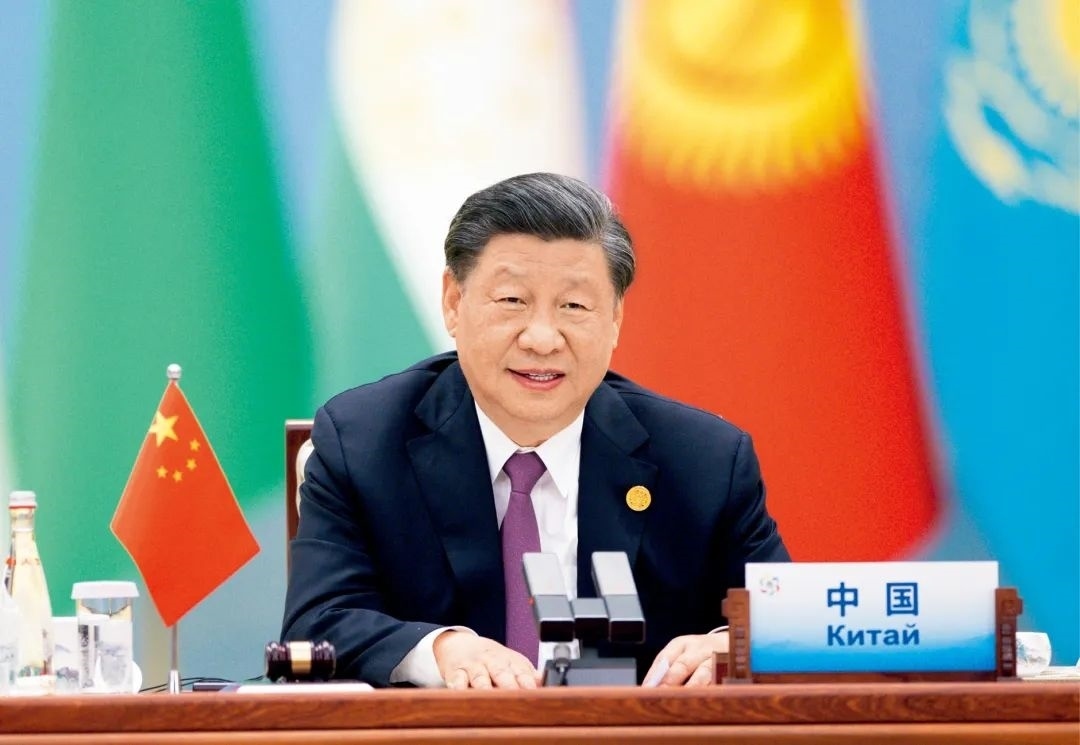 2023年5月19日上午，國家主席習近平在陜西省西安市主持首屆中國—中亞峰會并發(fā)表題為《攜手建設守望相助、共同發(fā)展、普遍安全、世代友好的中國—中亞命運共同體》的主旨講話。圖/ 新華社記者 黃敬文 攝