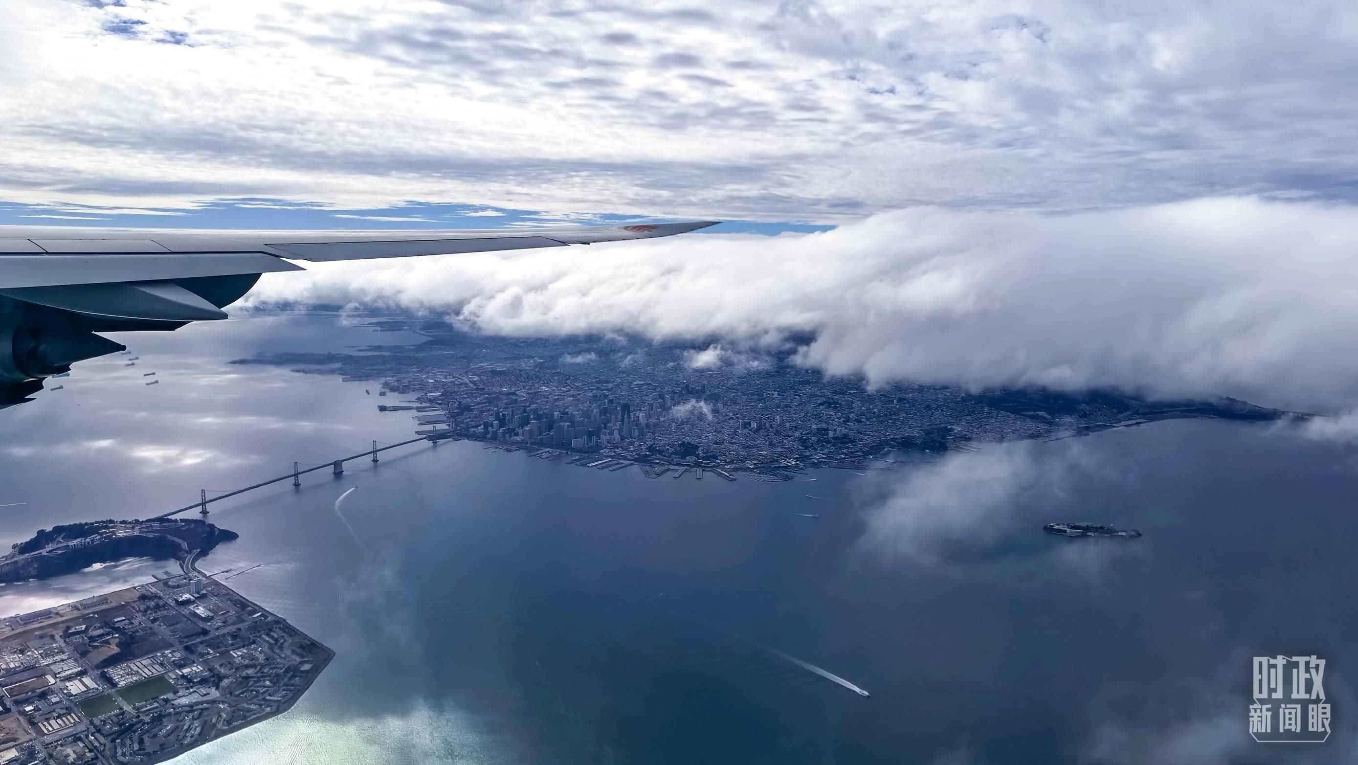 △俯瞰舊金山。（總臺(tái)央視記者馬亞陽拍攝）