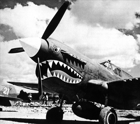 陳納德組織的美國志愿航空隊“飛虎隊”駐扎在芷江機場（資料照片）。新華社發(fā)