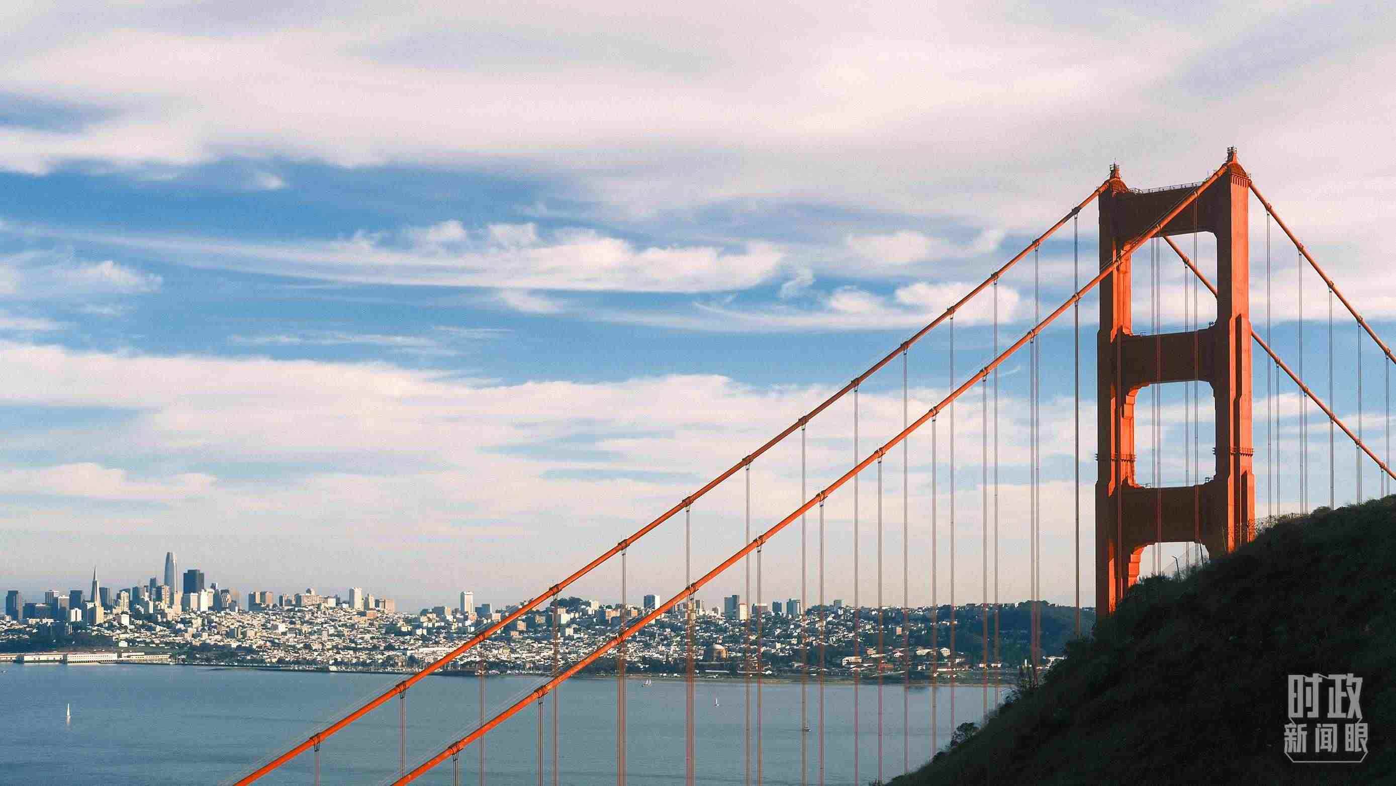舊金山，金門大橋。（總臺央視記者盧心雨拍攝）