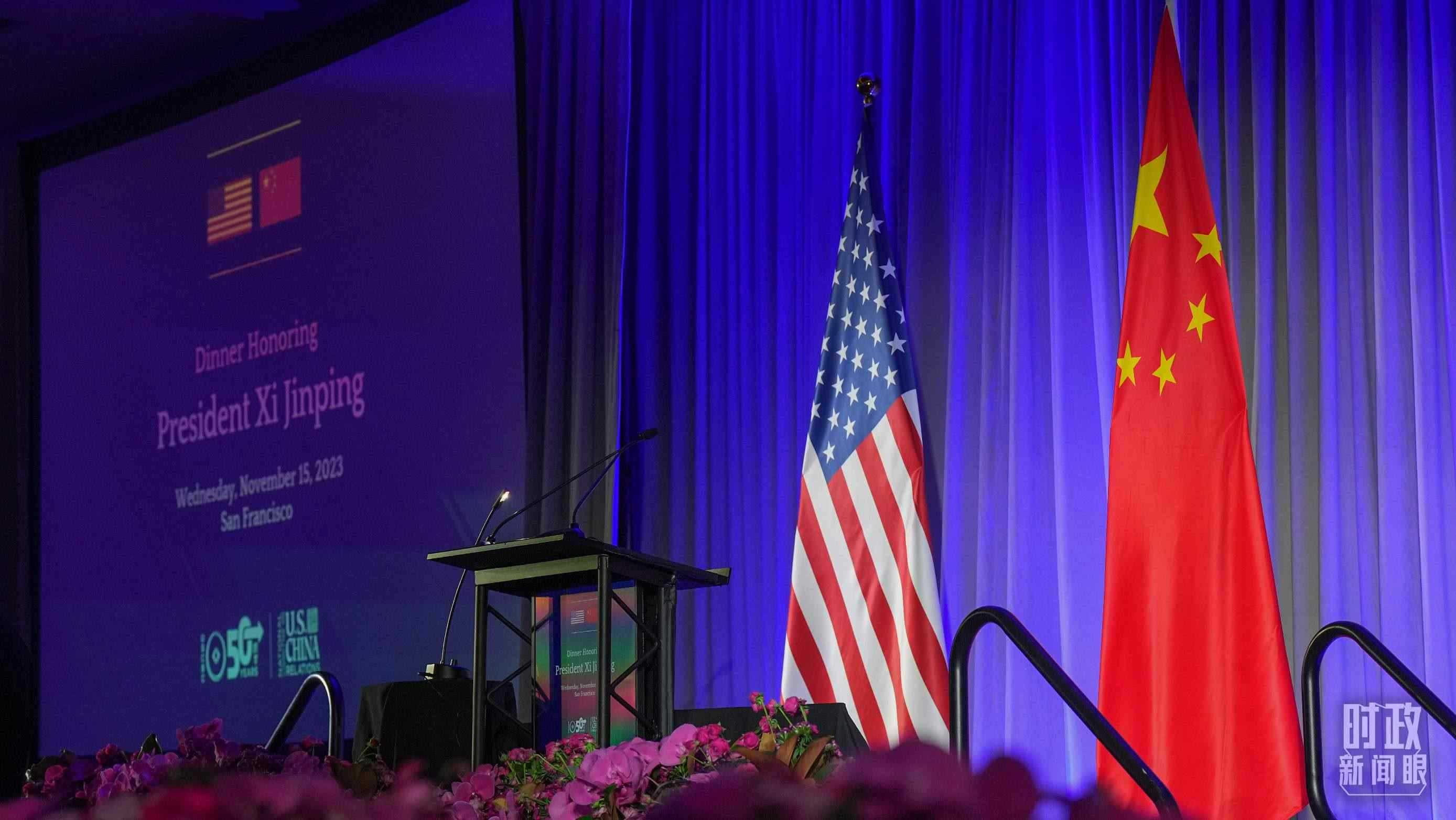 歡迎宴會當(dāng)晚，習(xí)近平在這里發(fā)表演講。（總臺國廣記者李晉拍攝）