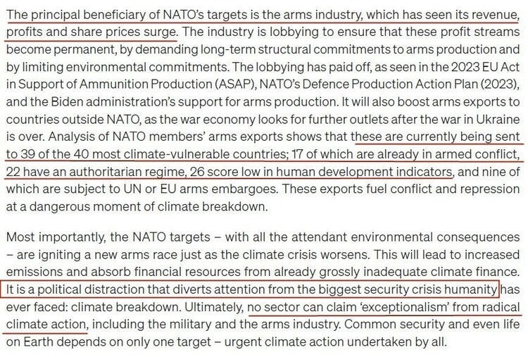 看看北約的“碳足跡”，就知道西方的氣候承諾有多扯