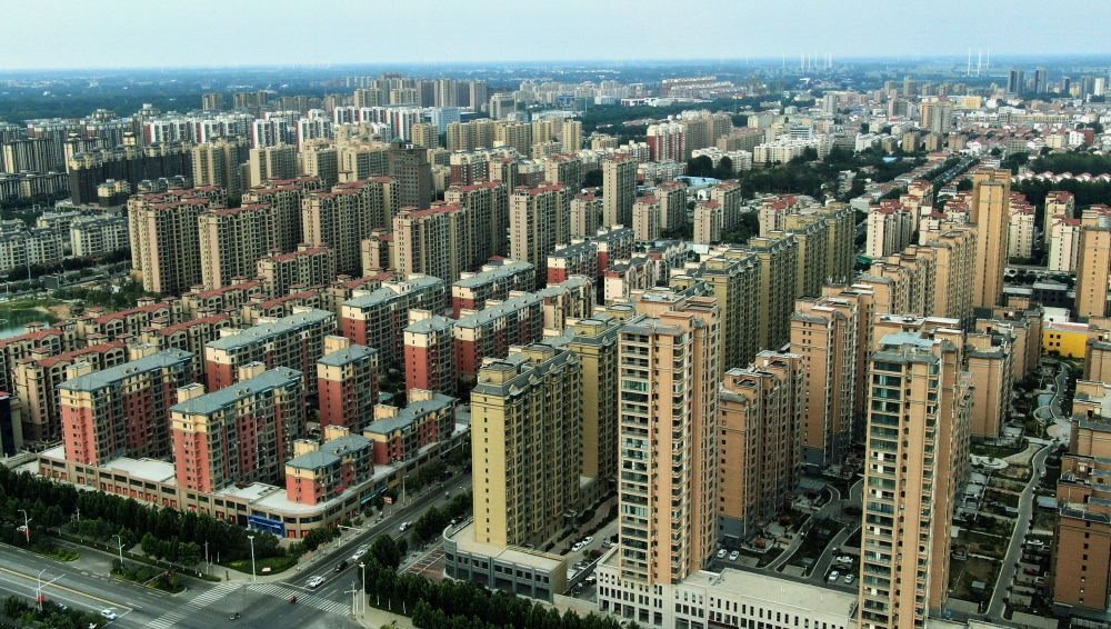 這是2021年6月23日拍攝的蘭考縣縣城（無人機(jī)照片）。新華社記者 李安 攝