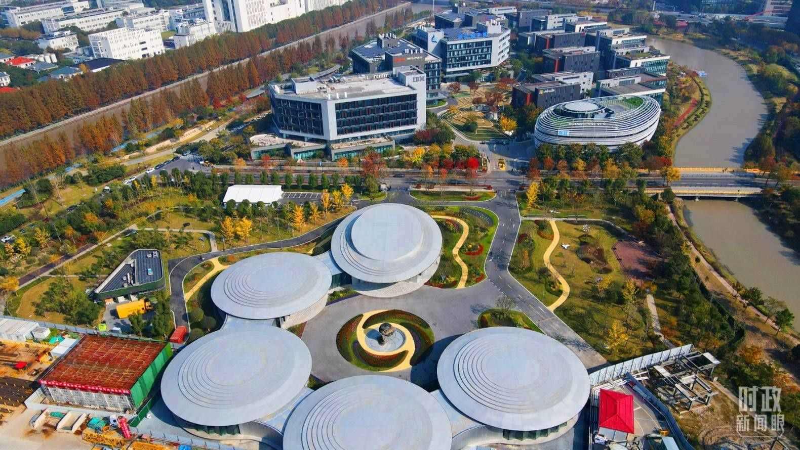 △張江科學(xué)城未來公園。（總臺央視記者范凱拍攝）