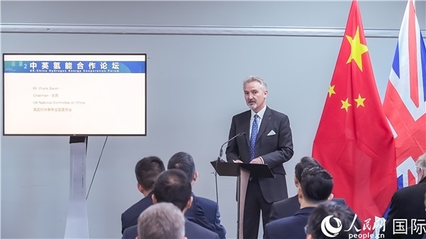 英國(guó)對(duì)華事務(wù)全國(guó)委員會(huì)主席范浩宏致辭。人民網(wǎng) 郭錦標(biāo)攝