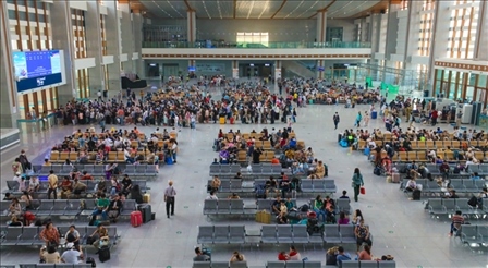 大量旅客乘坐中老鐵路出行。主辦方供圖