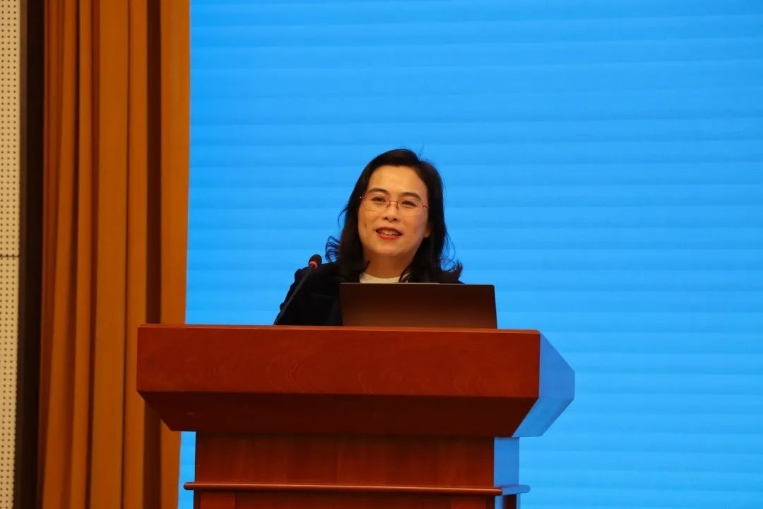 浙江師范大學(xué)副校長張建珍致辭。主辦方供圖