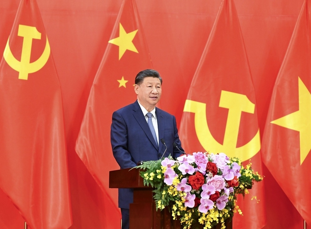 習(xí)近平總書記發(fā)表題為《賡續(xù)傳統(tǒng)友誼，開創(chuàng)中越命運共同體建設(shè)新征程》的重要講話。