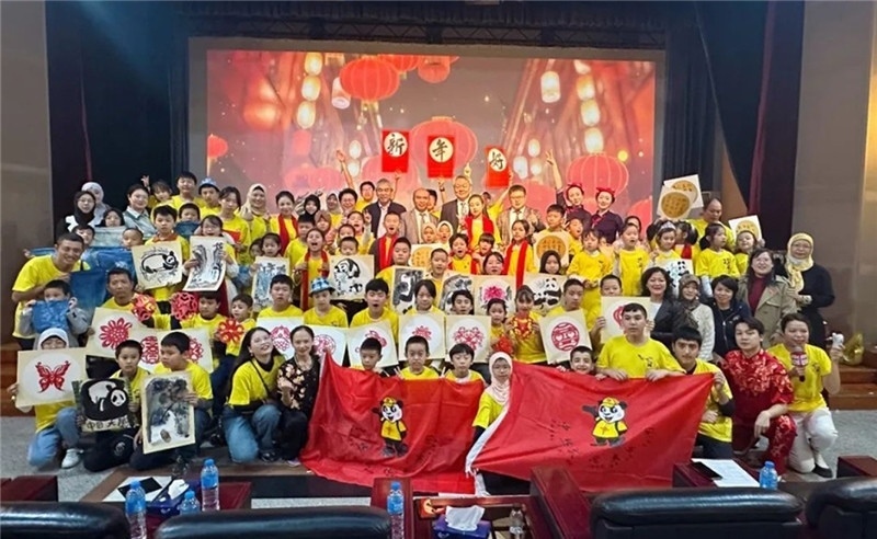 圖為2023“中華文化大樂園—埃及開羅營(yíng)”閉幕式活動(dòng)現(xiàn)場(chǎng)。主辦方供圖