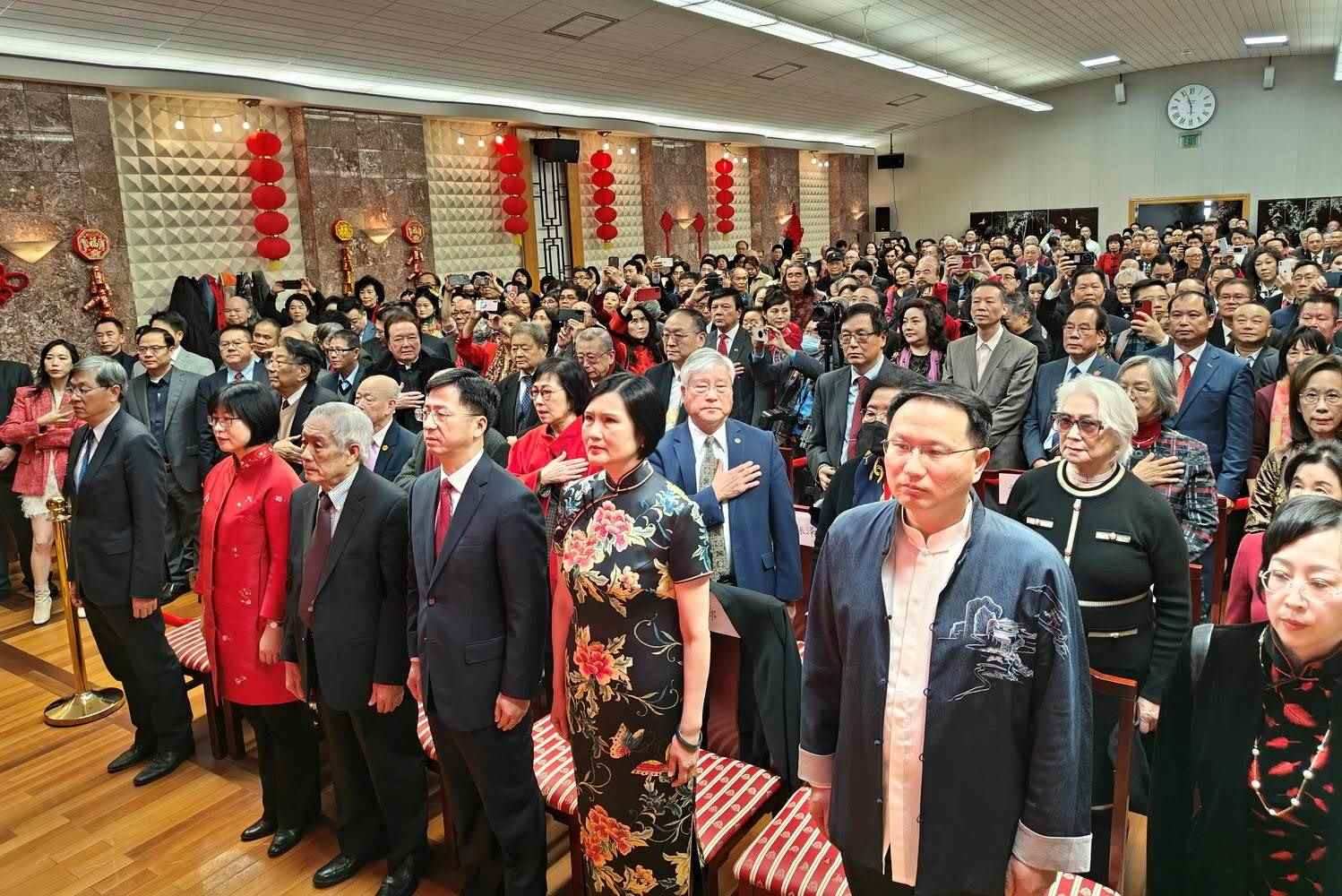 領(lǐng)區(qū)各州代表參加招待會。主辦方供圖