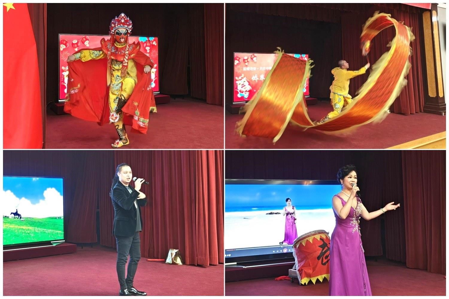 當(dāng)?shù)貎S界知名演員獻上精彩演出。主辦方供圖