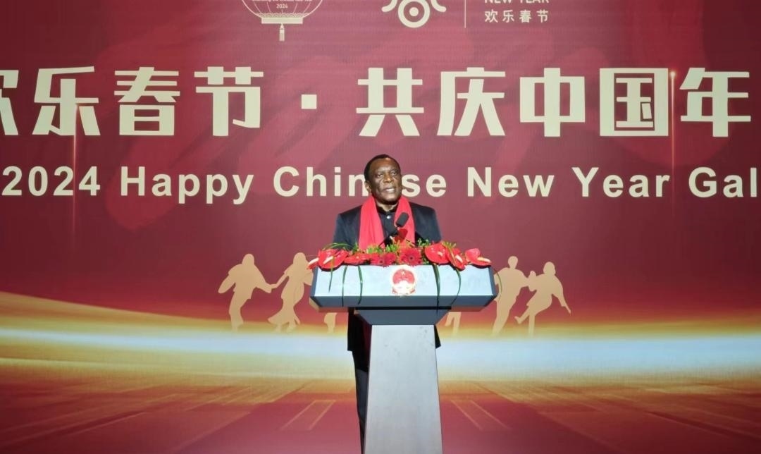 南非駐華大使謝勝文閣下致辭。中國駐南非大使館供圖