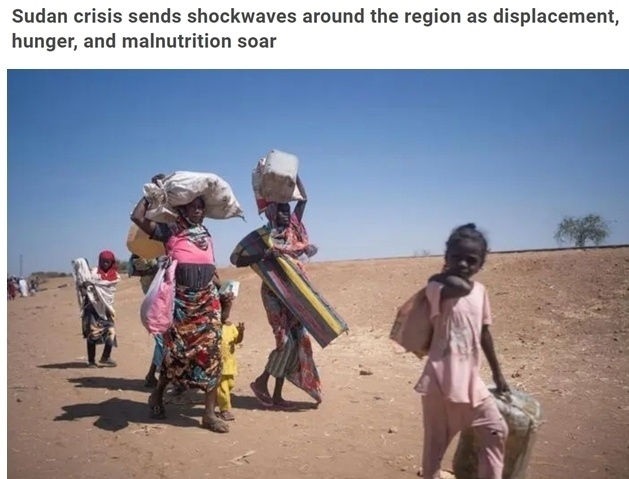 糧食危機、營養(yǎng)不良、霍亂 蘇丹人道主義危機嚴(yán)重