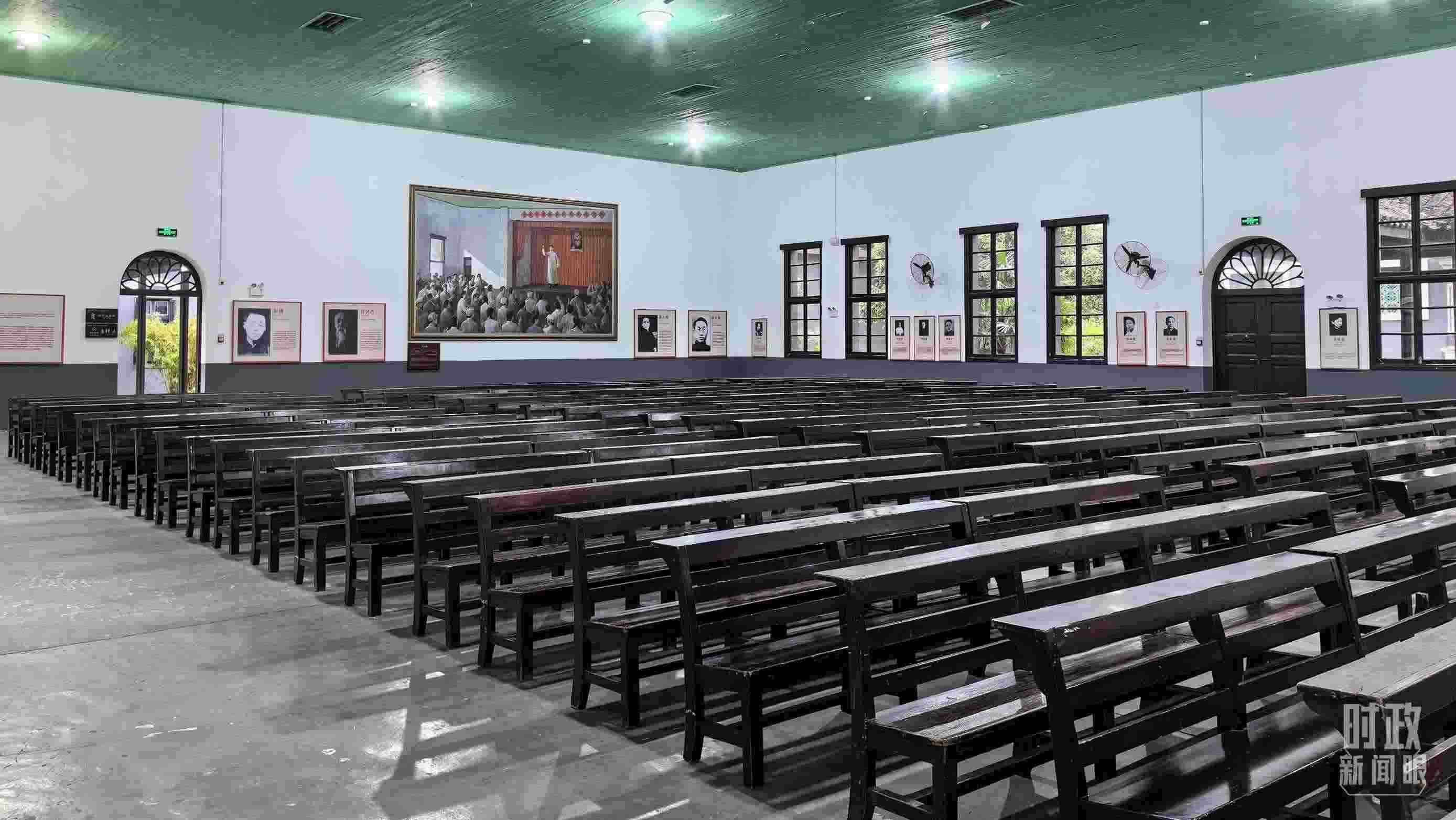 △湖南第一師范學(xué)院（城南書院校區(qū)）大禮堂。（總臺央視記者趙化拍攝）