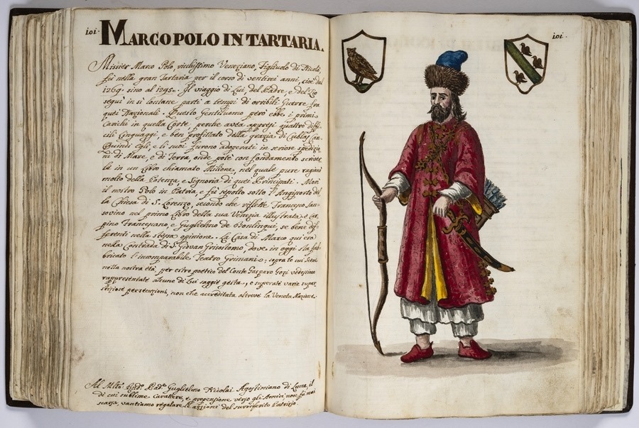 “馬可·波羅的世界”展覽的部分展品。威尼斯市立博物館基金會(huì)供圖