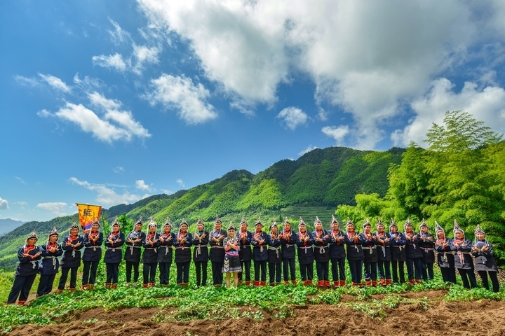 景寧渤海鎮(zhèn)安亭村畬歌嘹亮。供圖 共享聯(lián)盟·景寧