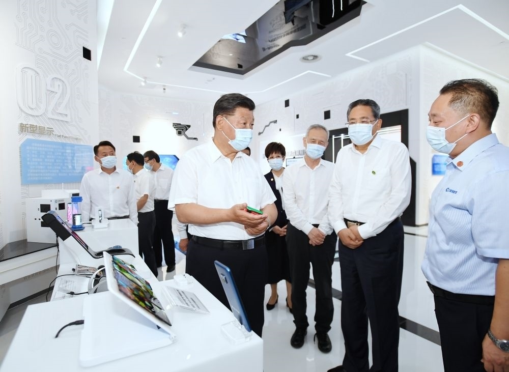 2020年8月19日下午，習(xí)近平總書記在安徽省合肥市參觀安徽創(chuàng)新館，了解安徽省科技創(chuàng)新和新興產(chǎn)業(yè)發(fā)展情況。