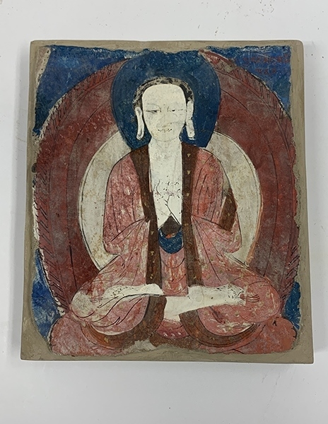 佛像壁畫殘片（暫定名）。國家文物局供圖