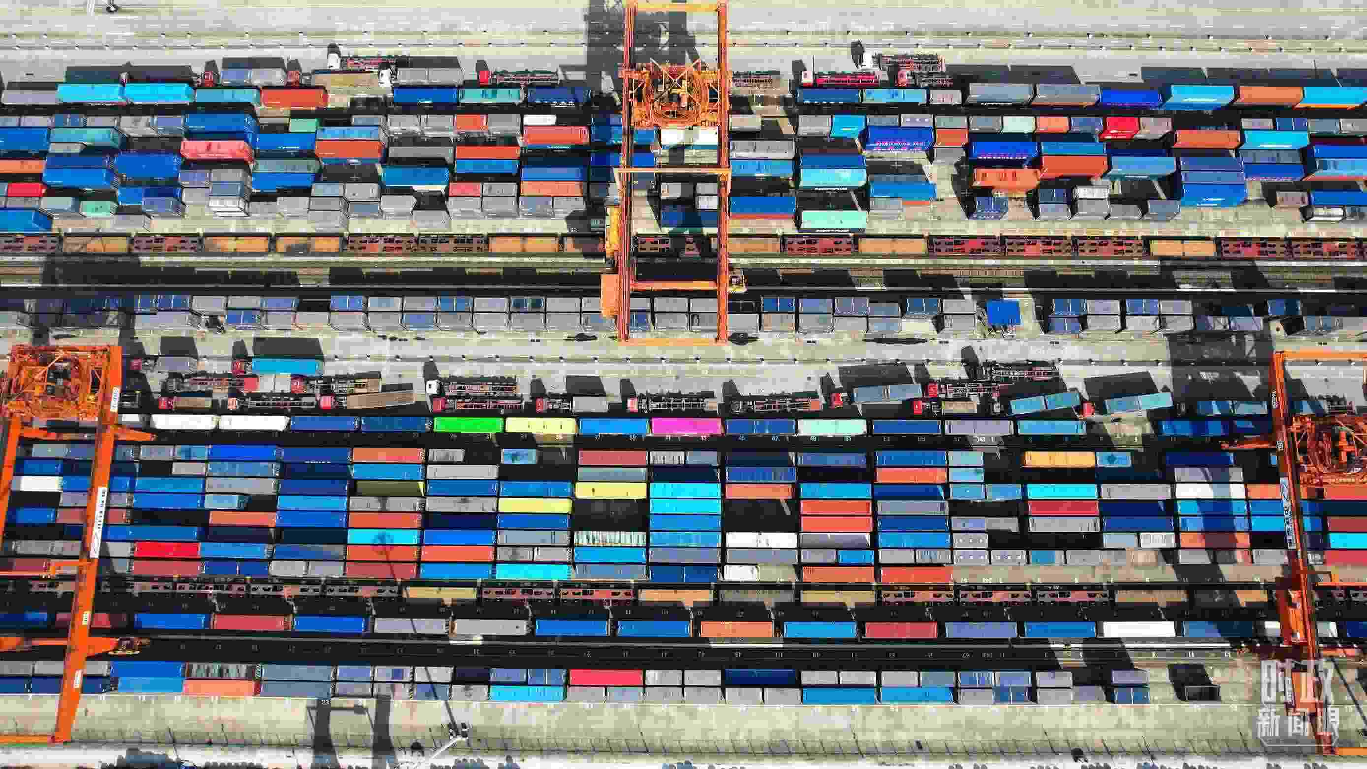 △重慶國(guó)際物流樞紐園區(qū)。（總臺(tái)記者楊洋拍攝）