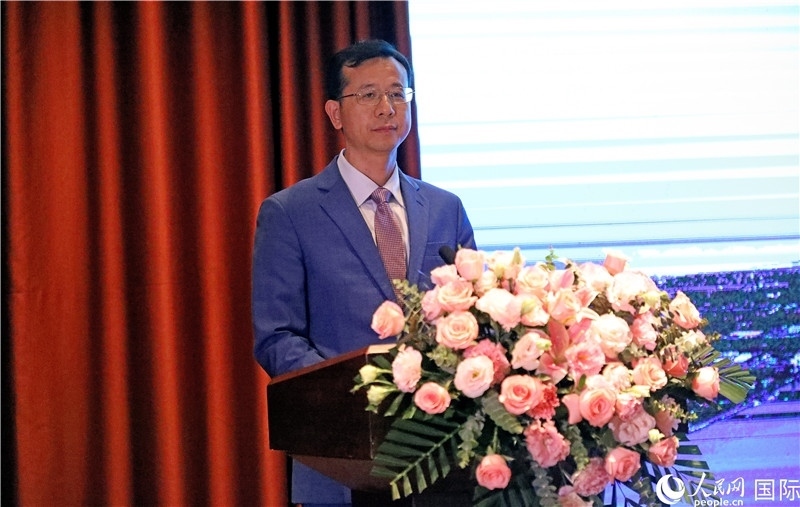 外交部外事管理司副司長姚紹俊在宣介會上致辭。人民網(wǎng)記者趙益普