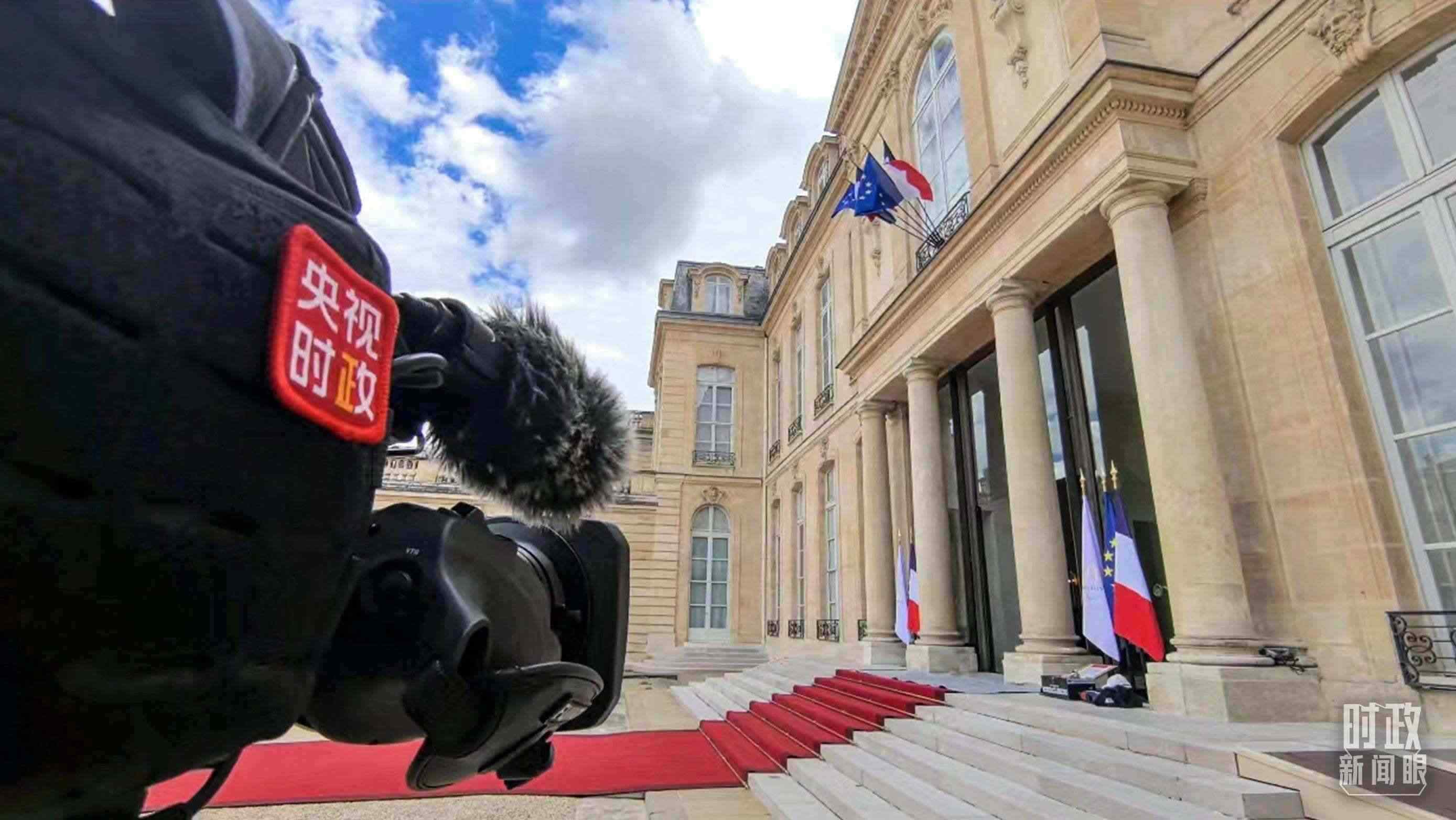 △愛麗舍宮。（總臺央視記者陸泓宇拍攝）