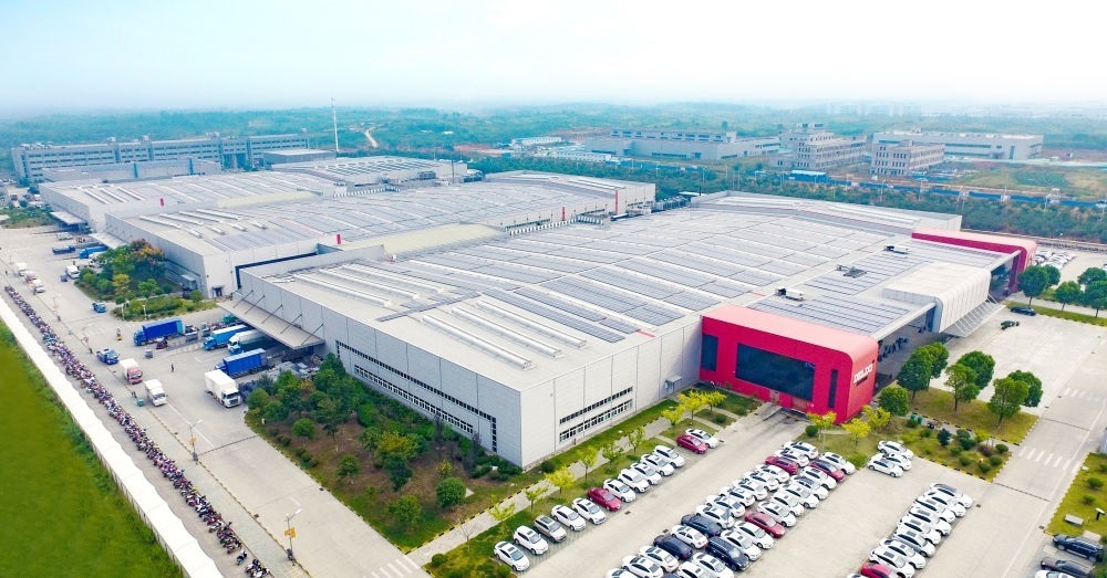 圖為德力西電氣蕪湖工廠（無(wú)人機(jī)照片）。（德力西集團(tuán)供圖）