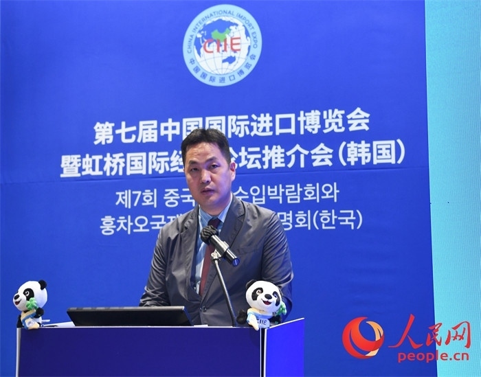 在華韓國創(chuàng)新中心代表金鐘文發(fā)言。 人民網(wǎng) 程安康攝