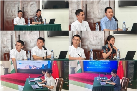 青年外交官們介紹了中國有關(guān)外交政策、對非對尼政策、等情況，并就學(xué)生們關(guān)心的問題解答。駐拉各斯總領(lǐng)館供圖